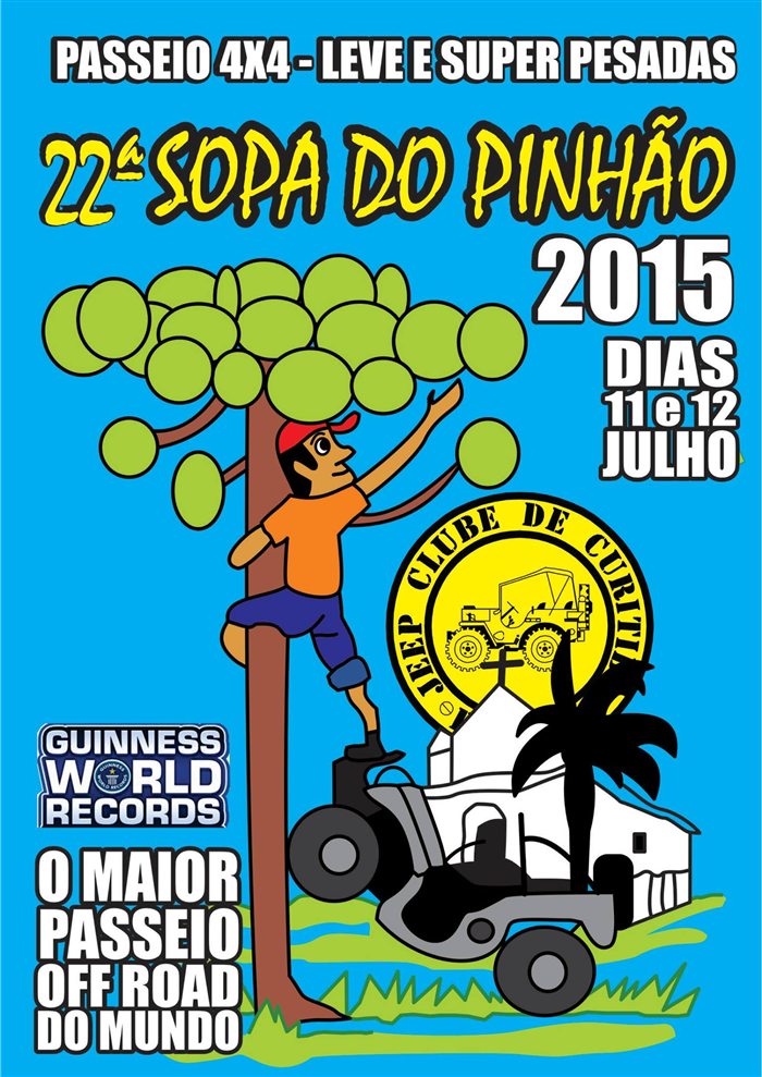 Cartaz oficial da 22ª Sopa do Pinhão, de 2015